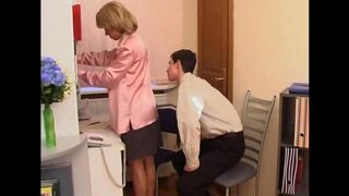 A mother gets fucked by her son in this Russian porn
