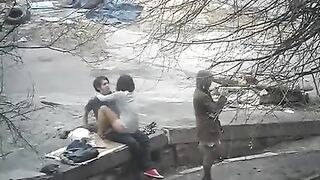 The guy captured intimate moments with a stranger on the street - 18+