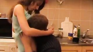 Father got drunk and fucked his daughter in a steamy Russian scene