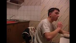 The hottest kitchen incest, mom gets fucked on the counter