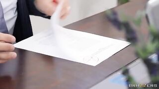 A hot girl is fucking with her professor on the table