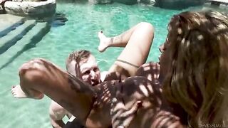 A relative with a big fake tit tried to revive him after falling into the water
