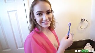 The only way to shut her up is through this steamy homemade clip