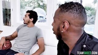 Our Tutor Knows Best - amazing interracial FMM threesome with a hot black girl