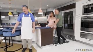 New neighbor girl gets her asshole oiled and stuffed