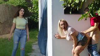 A hot chick is waiting for you in the shed, get ready for a hot affair!