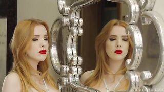 Scene 01 of an introspective threesome experience with passionate redheads