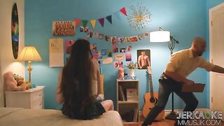 Freshman girl breaks the rule and has sex with a professor