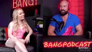 The guy and girl talk about sex and fuck
