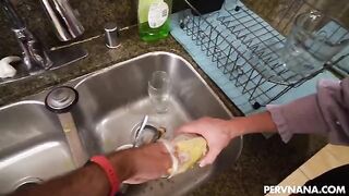 A man came home and found a hot reward from his wife waiting for him