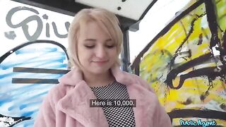 Blonde student agreed to get fucked for 200 dollars