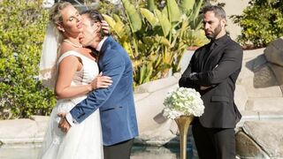 BrideZZilla: A Fuckfest At The Wedding part 3 - hot bride in stockings gets banged