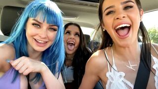The nimfomaniac girl has a lesbian sex with her girlfriend