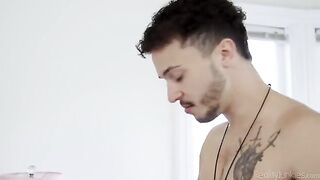 A hot nympho is getting a haircut from her husband in an intimate setting