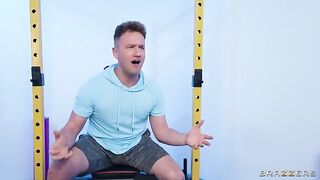 The guy fucked the girl in the gym locker room