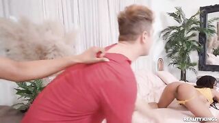 Hot threesome with Hanna and Jasmine (Poly-amory) - the best FFM video