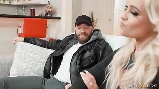 A naughty wife gets money for her lover in high heels