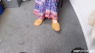 A repeat offender gets caught in a daring shoplifting act