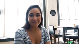 A hot chick is getting some hands-on advice on sex