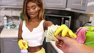 A maid who loves to get paid in a special way
