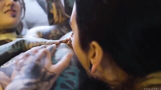 Girl seduces her girlfriend and fucks with a strapon