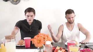 A hot barbecue party with my swap family on a summer afternoon