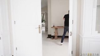 A blonde cheats on her husband with a friend in this steamy scene