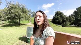 I generously gave her my cock in her hairy pussy from the first view
