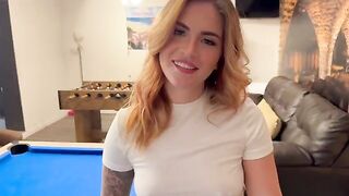 A guy played pool with a girl and then had sex with her