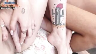 A group of college girls fucked at a wild party, featuring Nigonika