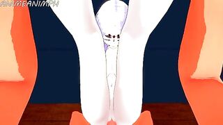 The Spider Demon, in the form of Tanjiro's mother, engages in an intimate encounter