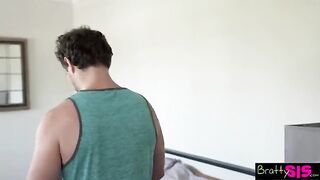 Pervert guy fucked by two step sisters in an unexpected encounter
