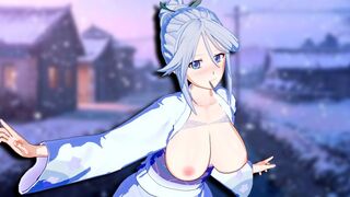 Hentai 3D game featuring Shirayuki Tomoe in all her glory