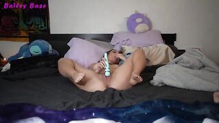 The foot fetish is satisfied with the help of a hot girl in stockings