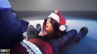 Busty girl fucked by a werewolf in a steamy 3D scene