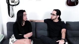 First porn casting with the stunning Latina Kylei Ellish and her partner