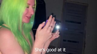 Girl sucks her friend's boyfriend’s dick for a bet