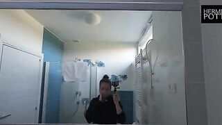 A cute teen gets fucked on a couch in a new country