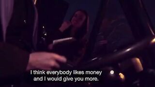 The guy came to the brunette and they began to engage in passionate sex