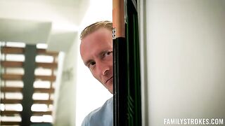 The lover licked the pussy while the girl talked to her husband