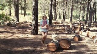 Sex in the woods with Russians is always exciting