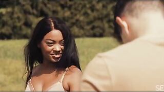 A warm welcome in a hole, a sensual outdoor encounter