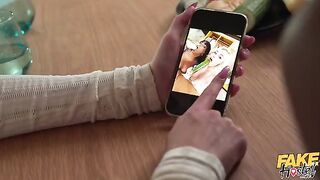 Holes are not superfluous. Passionate sex on the table