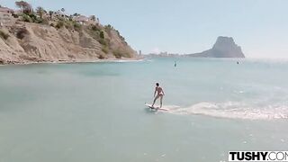 Beautiful anal sex on the vacation, you will like it