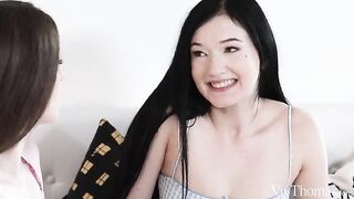 Skinny chicks care a lot about their ass when fucking with toys or cocks