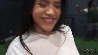 A girl has sex in all public places where she can get fucked
