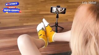 I decided to make a footjob video for my step sister - Exclusive HD Content