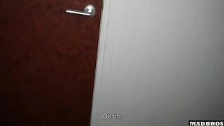 The girl invited us to the toilet again, she wanted more of us