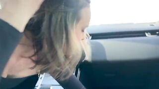 A couple cheats on the Range Rover, captured in a steamy public session