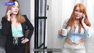 Hot threesome sex with my stepmom and teacher - Pornoo